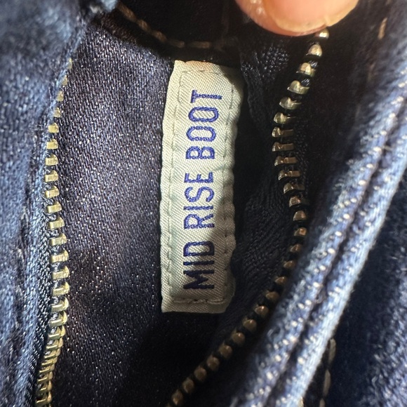 Ariat REAL Spitfire Jeans Womens 32R Blue Mid Rise Bootcut Stretch Denim Riding - Picture 9 of 12